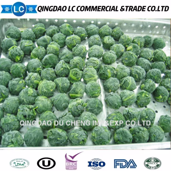 Épinards congelés de la meilleure qualité du prix d'usine IQF
