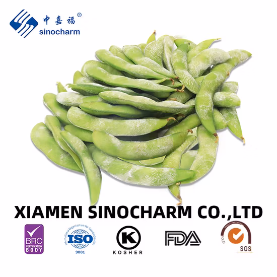 Sinocharm Green Healthy 75# Noyaux d'edamame congelés de soja frais bio IQF avec Brc