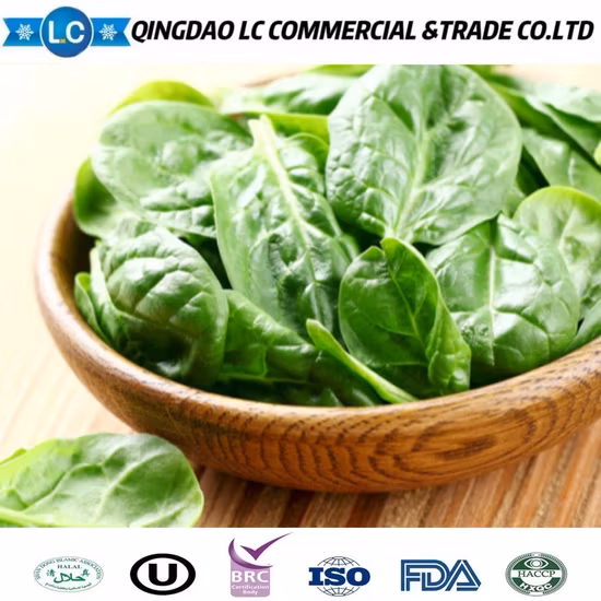 Boule d'épinards surgelés IQF de bonne qualité dés d'épinards surgelés